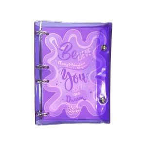 FICHÁRIO COLEGIAL PVC CRISTAL BREEZE ROXO DAC