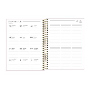 AGENDA EXECUTIVA ESPIRAL DIÁRIA VANILLA M7 TILIBRA