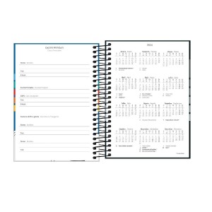 AGENDA ESPIRAL DIÁRIA PEPPER MASCULINA M4 TILIBRA