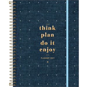 PLANNER ESPIRAL CAMBRIDGE DENIM TILIBRA