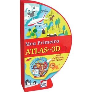 LIVRO-GLOBO MEU EU PRIMEIRO ATLAS EM 3D HAPPY BOOKS