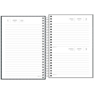 AGENDA ESPIRAL DIÁRIA ACADÉMIE FEMININA TILIBRA