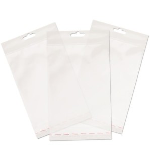 SACO ADESIVADO TRANSP C/ FURO + ABA 22X30CM 100 UNIDS CROMUS