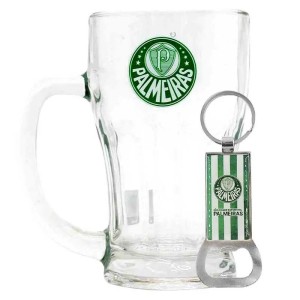 KIT CANECA CHAVEIRO PALMEIRA 450ML MILENO