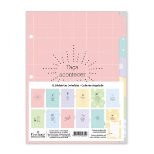 DIVISORIAS COLORIDAS CADERNO ARGOLADO FINA IDEIA