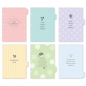 DIVISORIAS COLORIDAS CADERNO ARGOLADO FINA IDEIA