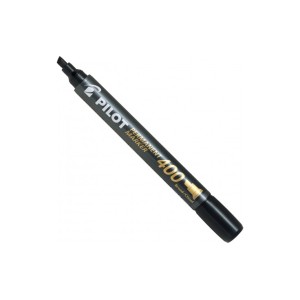 MARCADOR PERMANENTE PONTA CHANFRADA 4.0MM PRETO PILOT
