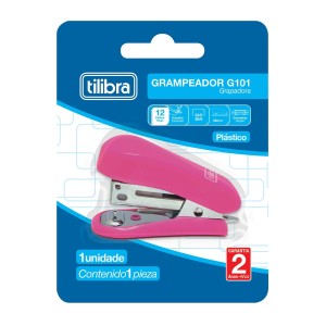 GRAMPEADOR 12 FOLHAS MINI C/ EXTRATOR G101 ROSA TILIBRA