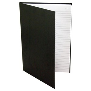 LIVRO ATAS SEM MARGEM 206X300 PRETO 100 FOLHAS TAMOIO