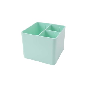 PORTA OBJETOS C/ 3 DIVISÓRIAS VERDE PASTEL DELLO