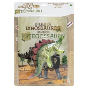 MUNDO DOS DINOSSAUROS,LEIA & BRINQUE ESTEGOSSAURO