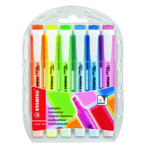 MARCA TEXTO SWING COOL EST C/ 6 UNIDS STABILO