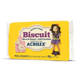 MASSA PARA BISCUIT AMARELO OURO 90G ACRILEX