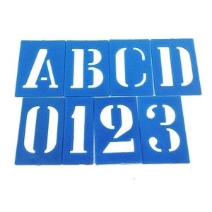 LETRAS E NÚMEROS VAZADOS 75MM BUDEPLAST