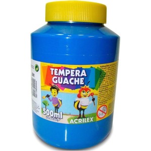 TINTA GUACHE 500ML AZUL TURQUESA 501 ACRILEX